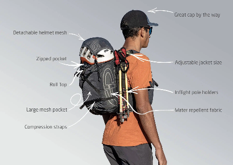 Mochila Hike & Fly Trail de 24 litros